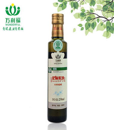 250ml綠色食品冷榨亞麻籽油